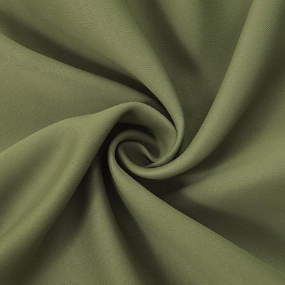 Olive Green Thermal Blackout Curtains/42 x 84 Inch/Set of 2 Panels Room - Image 5