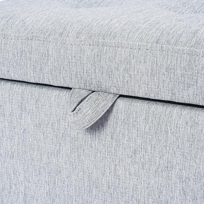 Adeco 18-inch Linen Storage Ottoman - Image 7