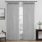 Light Grey Pleated Extra Wide 70 Inch Bedroom Curtains 84 Inches Long 2 Panels by PleatedDrapes