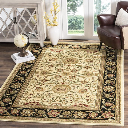 SAFAVIEH Lyndhurst Area Rug 6x8, Traditional Ivory & Black LNH212B - Image 3