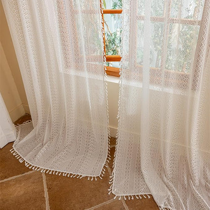 Sutuo Home Boho Lace Curtains 84 Inches Long - Image 8