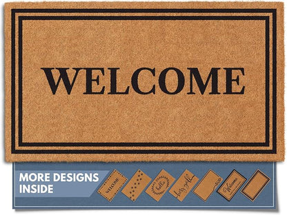 Barnyard Designs Natural Coco Coir Non-Slip Doormat | Heavy-Duty Welcome Mat by BarnyardDesigns