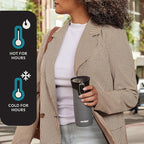 Contigo West Loop 2.0 Leak-Proof Spill-Proof Insulated Stainless Steel Travel Mug, 16oz., 2 Pack, Agave Metallic & Sake Metallic