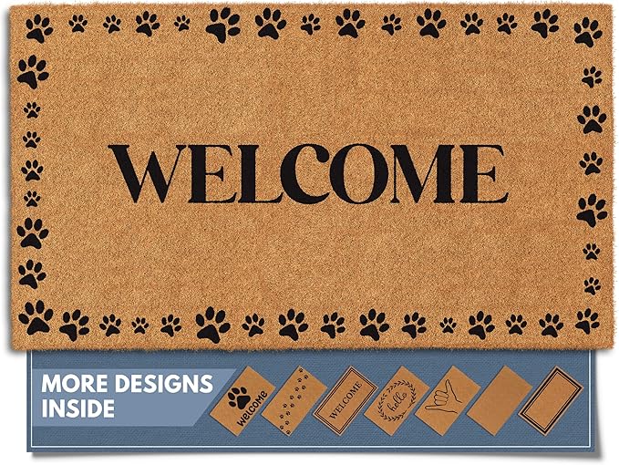 Barnyard Designs Natural Coco Coir Non-Slip Doormat | Heavy-Duty Welcome Mat by BarnyardDesigns