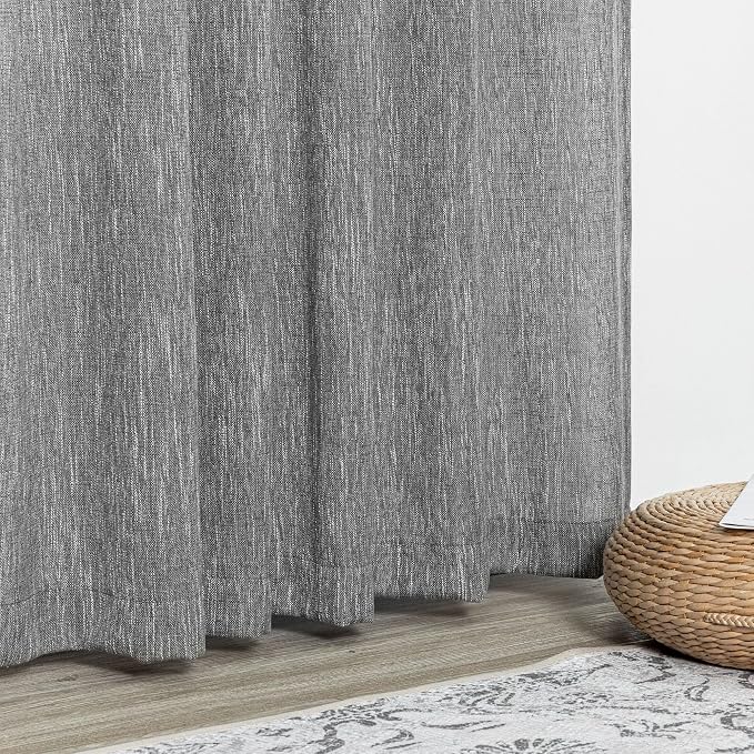 MYSKY HOME Sheer Curtains for Bedroom, Kitchen Curtain Panels Cotton Polyester - Image 5