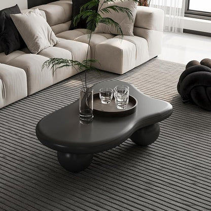 40” Cloud Coffee Table with 3 Ball Legs, Modern Irregular Center Table - Image 4