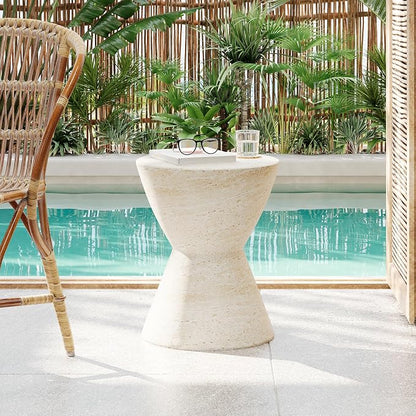 Christopher Knight Home Outdoor Side Table, Hourglass Shape Side Table by ChristopherKnightHome