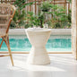 Christopher Knight Home Outdoor Side Table, Hourglass Shape Side Table by ChristopherKnightHome