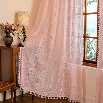 Sutuo Home Boho Sheer Curtains 96 inches Long - Image 9