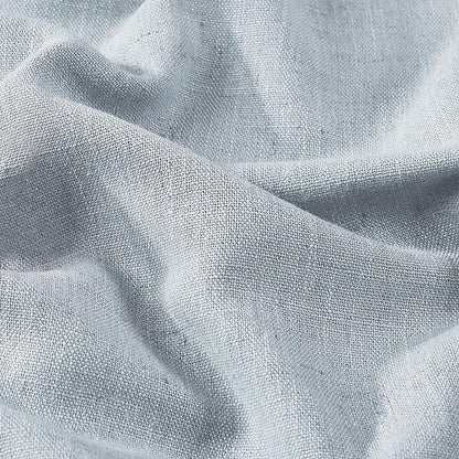 Vision Home Blue Gray Pinch Pleated Full Blackout Curtains Linen Blended Room - Image 8