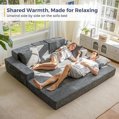 MAXYOYO Convertible Sofa Bed, Folding Sleeper Chair - Image 9