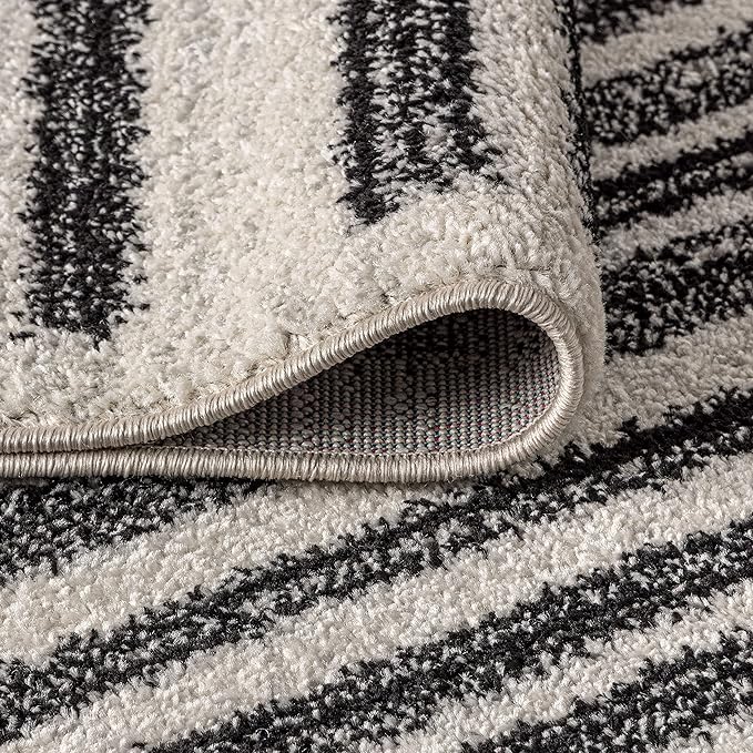 JONATHAN Y Khalil Modern Berber Stripe Cream/Black Indoor Area Rug, Contemporary - Image 8