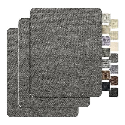 BESEZX Linen Fabric Repair Patch，3 PCS 9 * 11 Inch Self-Adhesive Couch Fabric by Besezx