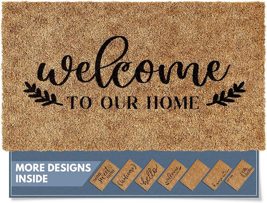 Barnyard Designs Front Door Welcome Mat | Printed Polyester Outdoor Rug by BarnyardDesigns
