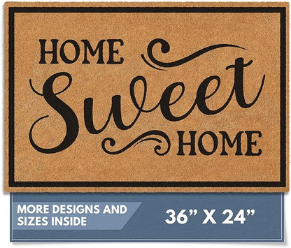 Barnyard Designs Natural Coir Non-Slip Doormat | Heavy-Duty Welcome Mat by BarnyardDesigns