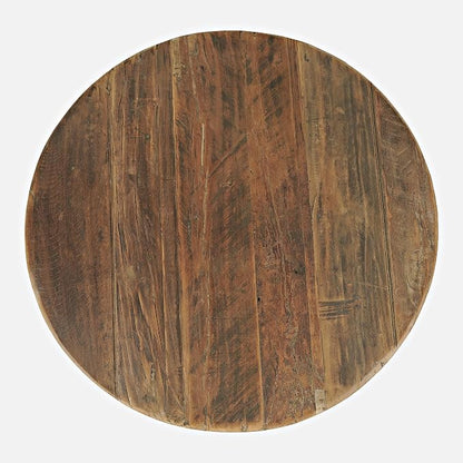 Jofran Reclamation 36" Round Rustic Reclaimed Solid Wood Coffee Table - Image 8