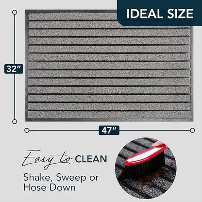 ubdyo Extra Durable Door Mat Outside Entrance | Dirt Trapping, Non-Slip Backing - Image 2