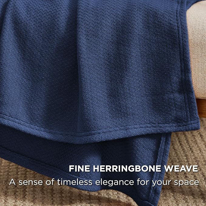 Bedsure GentleSoft 100% Cotton Large Throw Blanket - Image 3