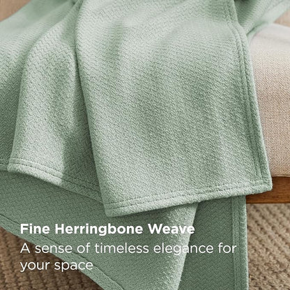 Bedsure GentleSoft 100% Cotton Blanket King Size - Image 3
