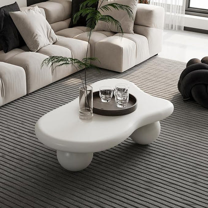 40" Irregular Cloud Coffee Table Asymmetrical Tea Table Low Coffee Table Unique - Image 4