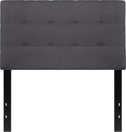 Flash Furniture Bedford Tufted Upholstered Twin Size Headboard in Dark Gray - Image 8