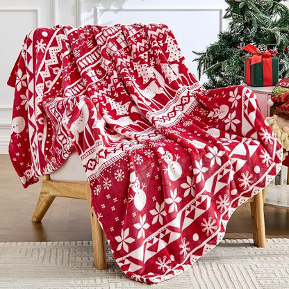 Edenleaf Christmas Blanket Soft Cozy Fleece Throws by Edenleaf