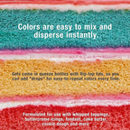 U.S. Cake Supply 12 Color Cake Food Coloring Liqua-Gel Decorating Set - .75 fl. Oz. (20ml) Bottles Primary Colors