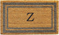Calloway Mills 153022436Z Periwinkle Border 24" x 36" Monogram Doormat by Callowaymills