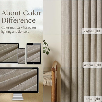 Pinch Pleated Linen 94 Inch Curtains - Image 5