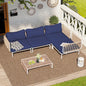 Crestlive Products Outdoor Patio Furniture Set, 4 Seater Modular Oversized by CrestliveProducts