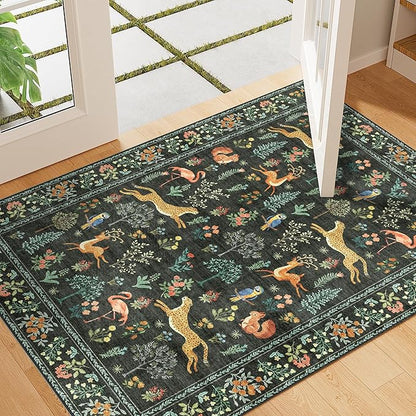 DUKINO 2x3 Rug, Animal Door Mat Washable Rug by DUKINO