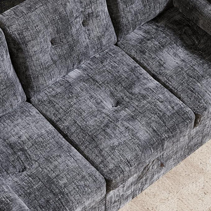 Convertible Sleeper Sofa Bed, 63 Inch Chenille Pull Out Couch - Image 10