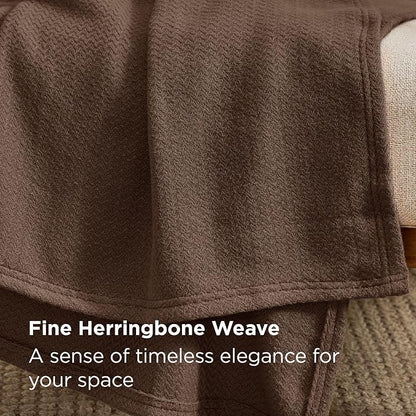 Bedsure GentleSoft 100% Cotton Large Throw Blanket - Image 3