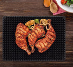 Silicone Baking Mat Red Pyramid Non Stick Bacon Microwave Tray Pastry Mats Red BBQ Grill Mat Baking Supplies oven Liners For Bottom Of Oven - 16 X 11''Silicone Mats For Kitchen Counter 1 Pack