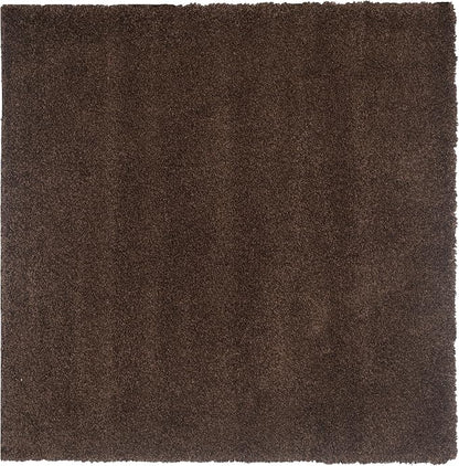 SAFAVIEH California Premium Shag Collection 6'7" x 6'7" Square Brown SG151 - Image 3