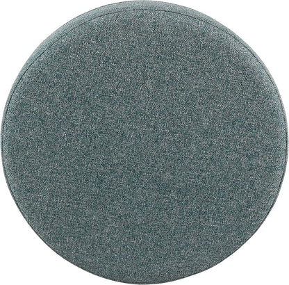 Homepop Home Decor | Upholstered Round Storage Ottoman | Ottoman - Image 9