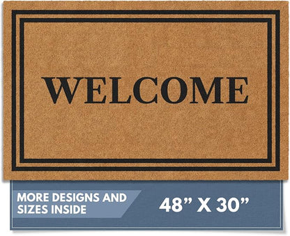 Barnyard Designs Natural Coco Coir Non-Slip Doormat | Heavy-Duty Welcome Mat by BarnyardDesigns