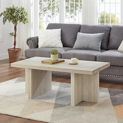Roundhill Furniture Mchome 3-Piece Coffee Table Set, Coffee Table and Two End - Image 3