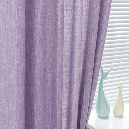 MYSKY HOME Boho Curtains 90 Inch Long Farmhouse Living Room Curtain Drapes - Image 4