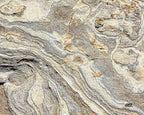 Rogue River Tactical Light Granite Stone Marble Gray Brown White Pattern Textured Marble Art Kitchen Glass Cutting Board Modern Decorative Gift Abstract Wavy Contrast Design