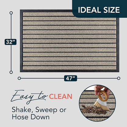 ubdyo Extra Durable Door Mat Outside Entrance | Dirt Trapping, Non-Slip Backing - Image 2