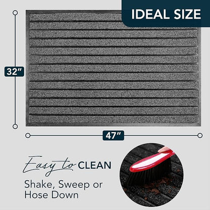 ubdyo Extra Durable Door Mat Outside Entrance | Dirt Trapping, Non-Slip Backing - Image 2