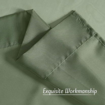 NICETOWN Forest Green Sheer Curtains 96inches Long - Image 6