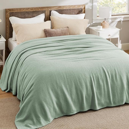 Bedsure GentleSoft 100% Cotton Blanket King Size - Image 5