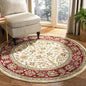 SAFAVIEH Lyndhurst Collection 8' Round Ivory/Rust LNH212R Traditional Oriental by Unknown