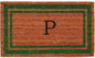 Calloway Mills Green Border 24" x 36" Monogram Doormat by Callowaymills